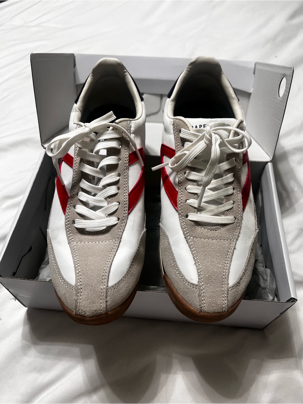 Tretorn x Draper James Classic Women’s Retro Runner Sneakers - White & Red